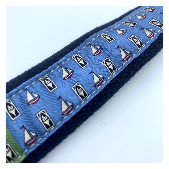 Vineyard Vines Patch Canvas Belt Sz L - Picture 8 of 8
